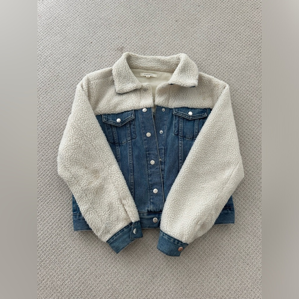 PacSun Jean Jacket with Fur